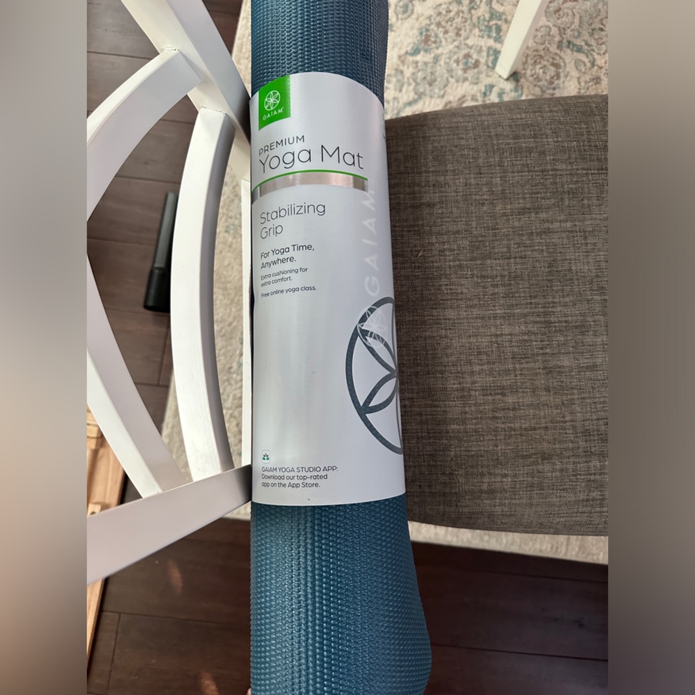 Brand new Gaiam blue yoga mat